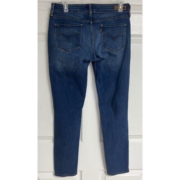 Levi's Jeans Women Size 4/27 Blue Skinny Demi Curve Modern-Rise Dark Wash Denim - Picture 2 of 9